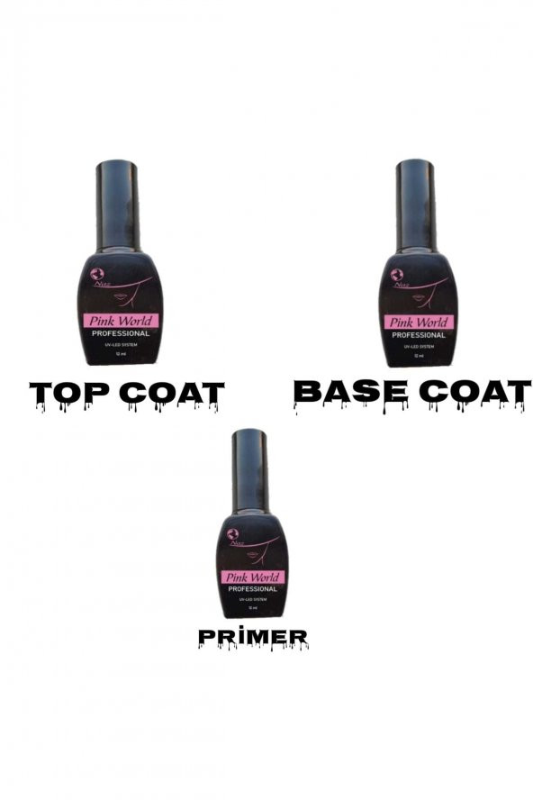 Lady red line Kalıcı Oje[coat 3lü Set]12ml
