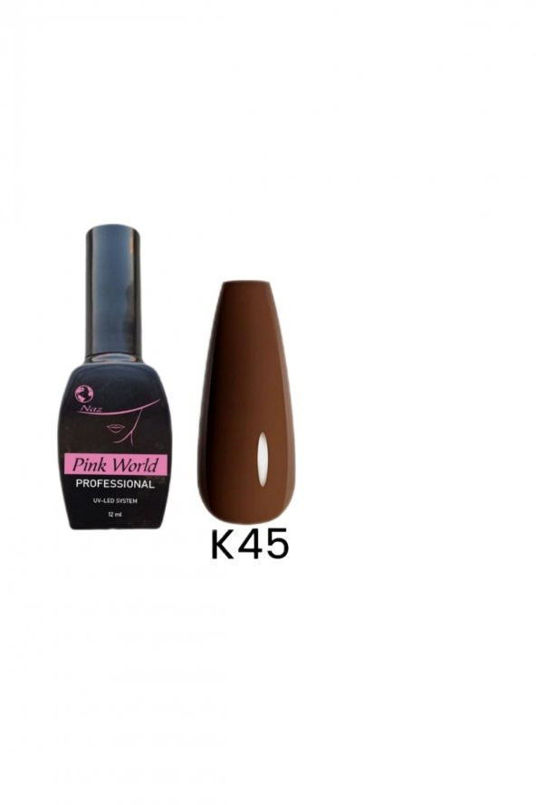 Lady red line Kalıcı Oje 12 ml K45 Çikolata Kahverengi