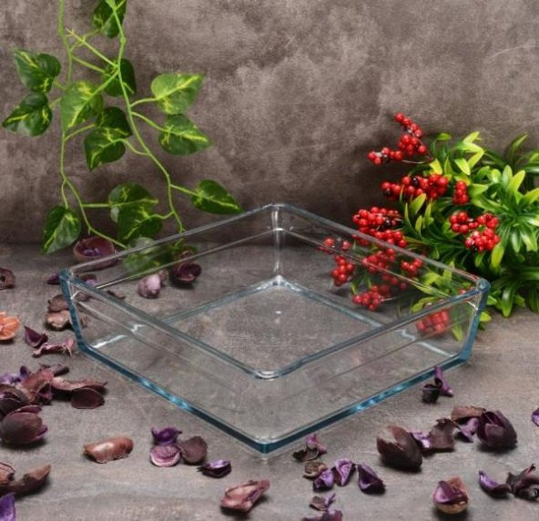 Paşabahçe Premium Borcam Kare 59304 2400cc 227x227mm - 2