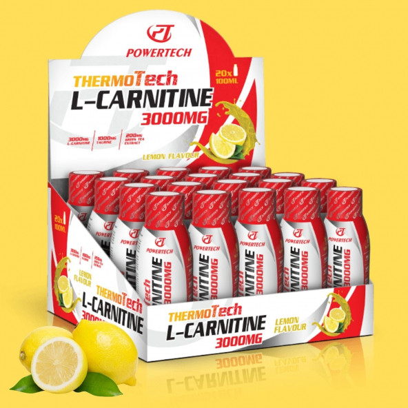 Thermotech L-Carnitine 3000 mg 20 Shot X 100 ml YAĞ YAKICI - HIZLI ÜCRETSİZ KARGO