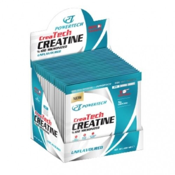 CreaTech Creatine 20 Sachets Aromasız - HIZLI ÜCRETSİZ KARGO