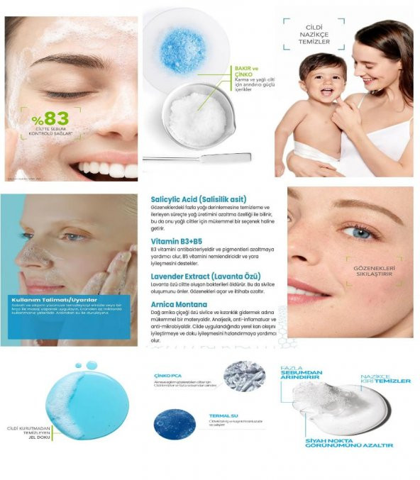 Yağlı Ve Akneye Eğilimli Ciltler Için Yüz Temizleme Jeli 400 ml - 7