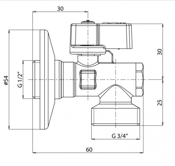 2 Adet ECA Filtreli Çamaşır / Bulaşık Makinası Musluğu 1/2 602111059 - 2