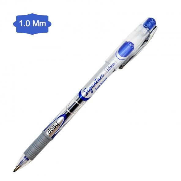 Dosy Signature 1.0 Mm Jel İmza Kalemi Mavi 10 Adet - 2