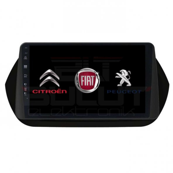 Citroen Nemo Fiat Fiorino Peugeot Bipper Android Multimedya Sistemi (2009-2019) 4 GB Ram 64 GB Hafıza 8 Çekirdek İphone CarPlay Android Auto Cadence Soundstream Pyle