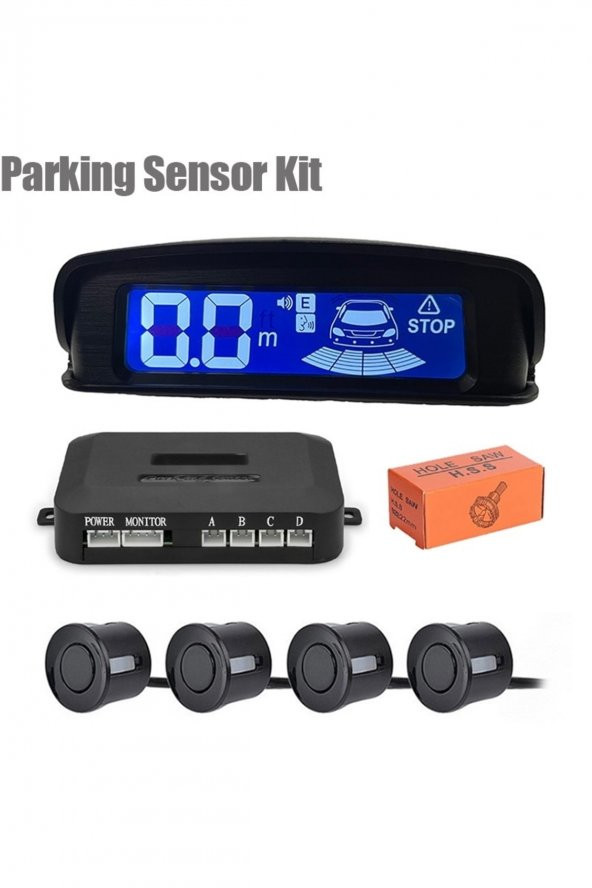 WİNOXX Park Sensörü Dijital Ekranlı (siyah Sensör)