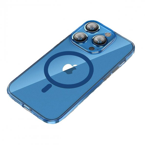 BİKAPAK MAGSLIM IPHONE 15 PRO MAX MAVİ KAPAK ürün görseli