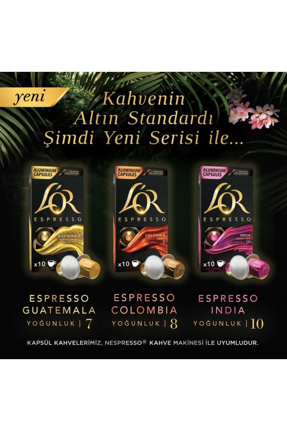 L'OR Espresso Origin Colombia 8 Kapsül Kahve 10 Adet - 4