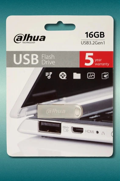 Dahua 16GB USB3.2 Metal USB Flash Bellek U106 Gri - 4