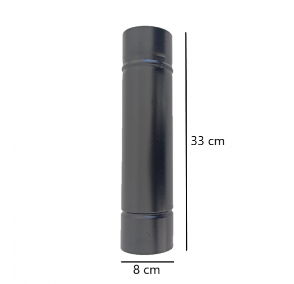 4 Adet 33 cm Kamp Soba Borusu + 1 Adet Dirsek, Çadır Soba Borusu Çap:8 cm - 4