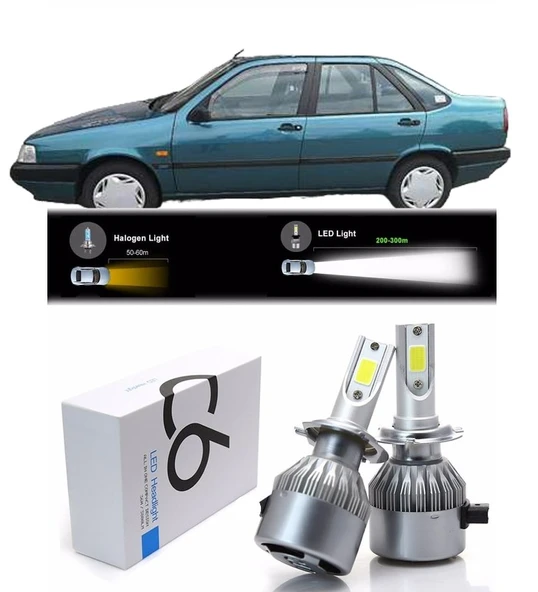 Fıat Tempra Uzun-Kısa Far Şimşek Etkili Led Xenon - 1