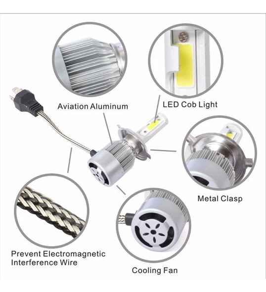 Fıat Tempra Uzun-Kısa Far Şimşek Etkili Led Xenon - 5