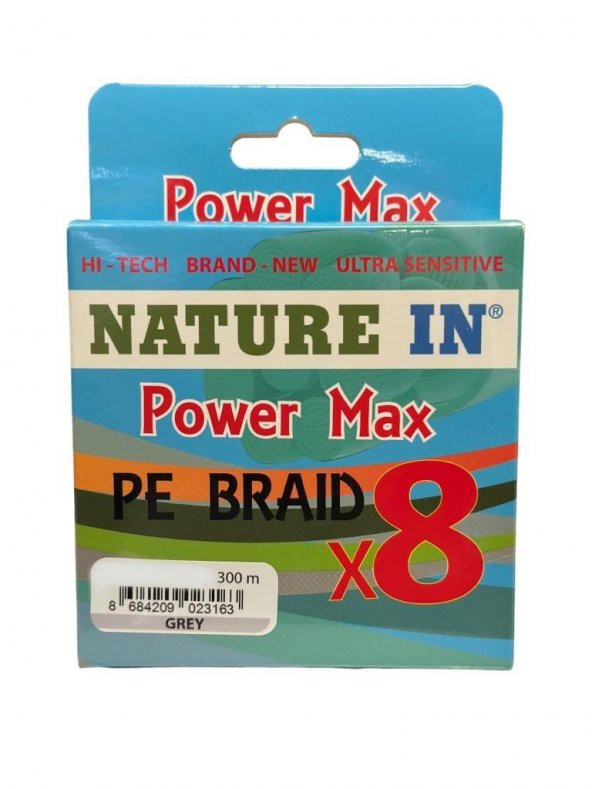Nature İn Power Max 8X 300MT Grey Misina