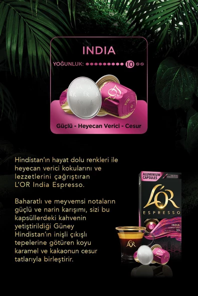 L'OR Espresso Origin India-Colombia-Guatemala 3'lü Tanışma Paketi 30 Kapsül - Resim 4
