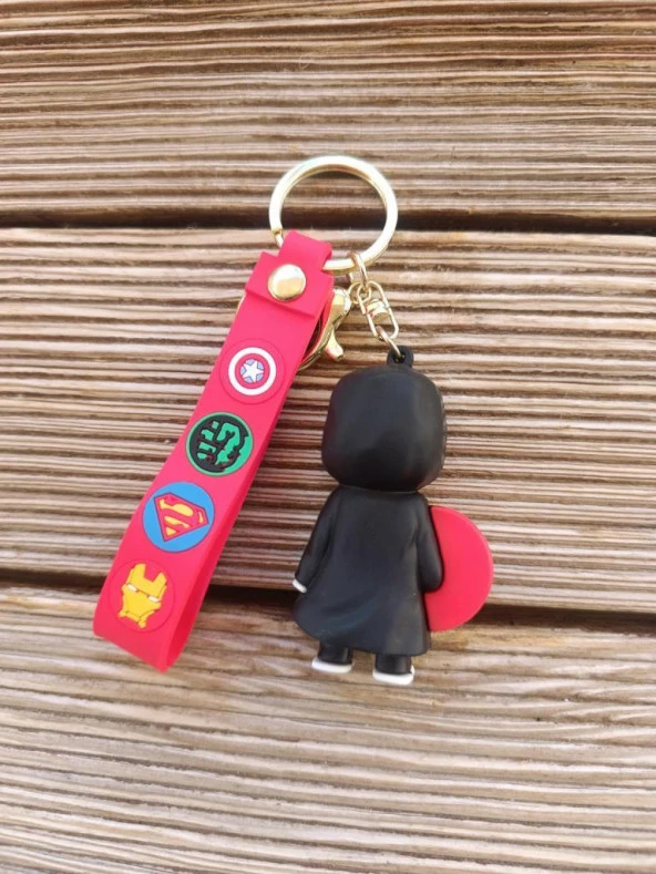Anahtarlık Captain Amerika Marvel Silikon Anahtarlık Çanta Süsü Karakter Figür Oyuncak 15764 - Resim 3