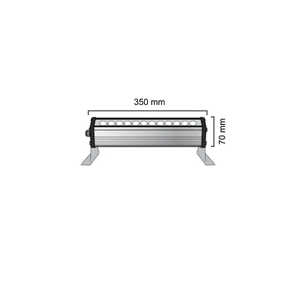WONDEKS 12W 35CM WALLWASHER AMBER - 2