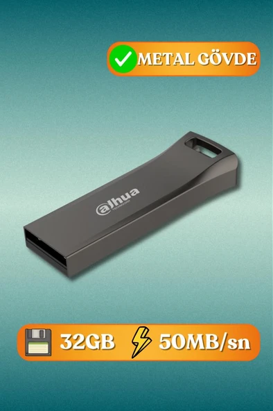 Dahua 32gb Metal Usb Bellek U156 Titan Gri