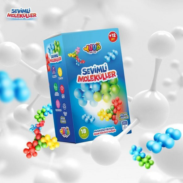 Eğitici ve Eğlenceli Sevimli Moleküller - 18 Parça