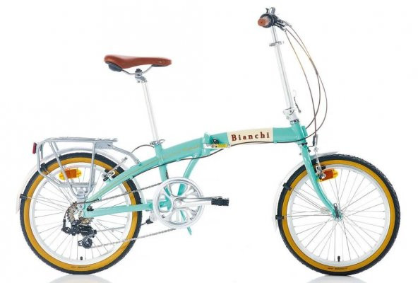 Bianchi Folding Vintage 285H Katlanır Bisiklet Celeste-Krem