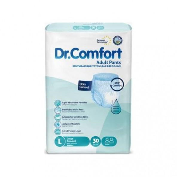 Dr. Comfort Emici Külot Large Büyük Boy 30lu paket