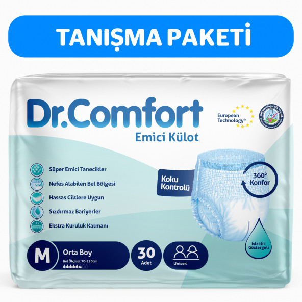Dr. Comfort Dr.comfort Emici Külot Hasta Bezi Medium Beden 30 Adet
