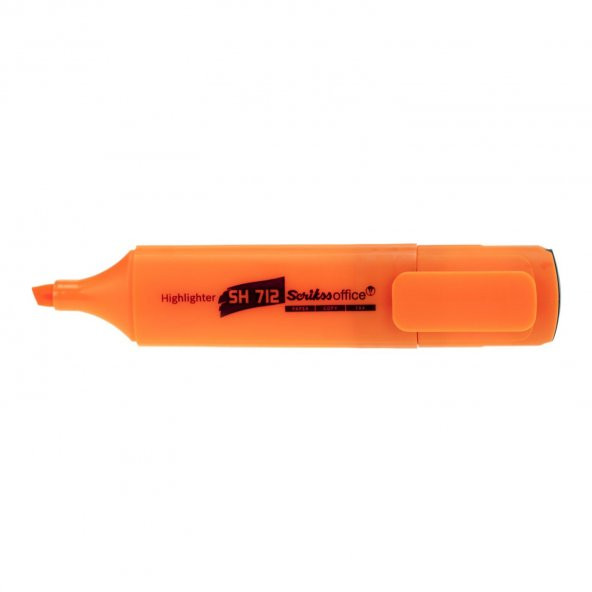 Scrikss Office Sh712 Fosforlu Kalem - Turuncu (12 Adet) - 2
