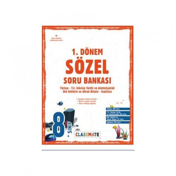 Okyanus Yayınları 8. Sınıf Classmate 1. Dönem Sözel Soru Bankası ürün görseli