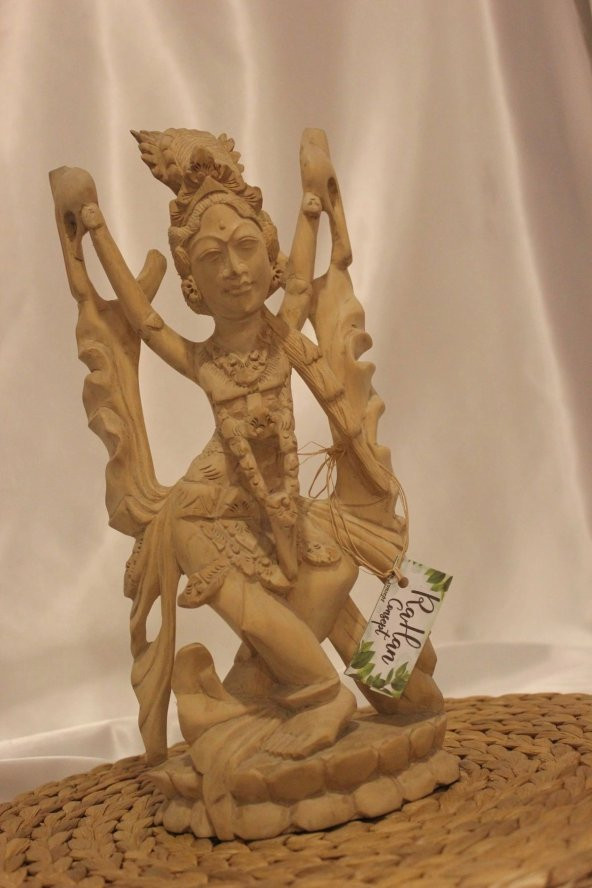 Şiva Shiva Hint Bereket Tanrısı El İşi Ahşap Biblo Feng Shui - Resim 4