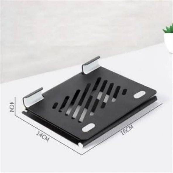 Ayarlanabilir Metal Dizüstü Destek Tabanı Katlanabilir Taşınabilir Laptop Sehpası Standı - 3