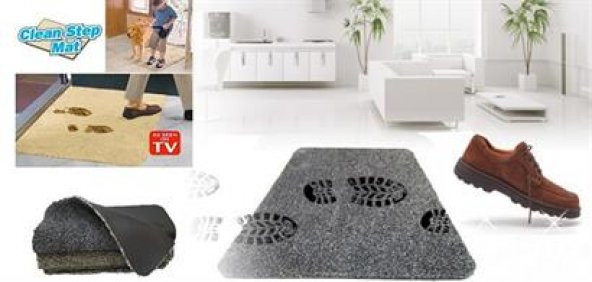 Clean Step Mat Yıkanabilir Mikrofiber Kir Toz Emici İç-Dış Ortam Paspas