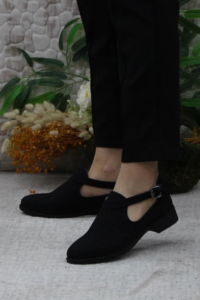 Mehmet Mete 42401 Fashion Tokalı Yumuşak Esnek Kadın Ayakkabı - Resim 4