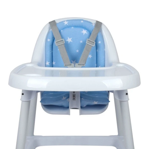 Sevi Bebe Eko Mama Sandalyesi Minderi ART-157 Mavi Yıldız