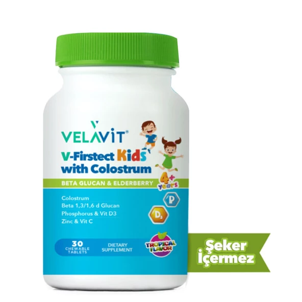 Velavit V-Firstect Kids with Colostrum 30 Tablet