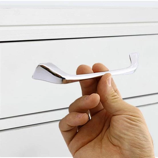 Ovit Mobilya Mutfak Dolabı Çekmece Dolap Kapak Kulpu Düz Metal Kulp Kulbu Kulpu 160 Mm Krom - Resim 5