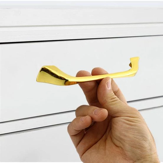 Ovit Mobilya Mutfak Dolabı Çekmece Dolap Kapak Kulpu Düz Metal Kulp Kulbu Kulpu 160 Mm Altın - Resim 5