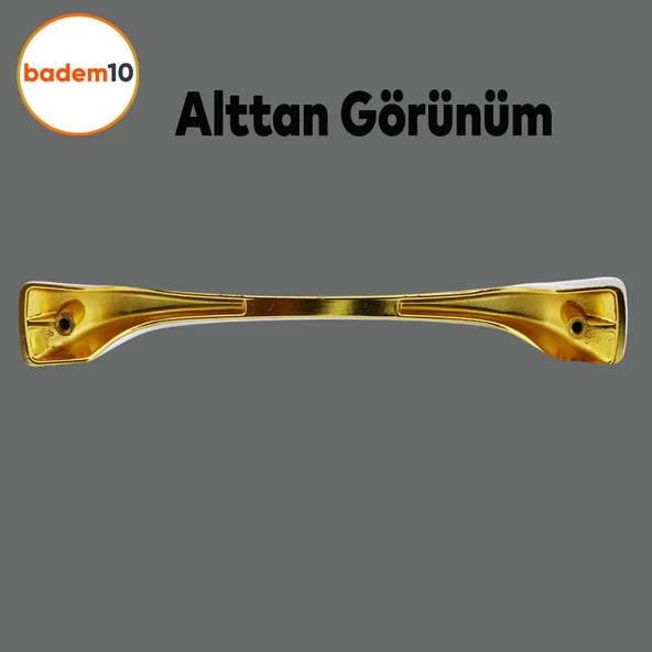 Ovit Mobilya Mutfak Dolabı Çekmece Dolap Kapak Kulpu Düz Metal Kulp Kulbu Kulpu 160 Mm Altın - Resim 4