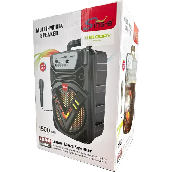 6.5’’ Inç FM Bluetooth Super Bass Höparlör Sing-e ZQS6141-6140 - 5