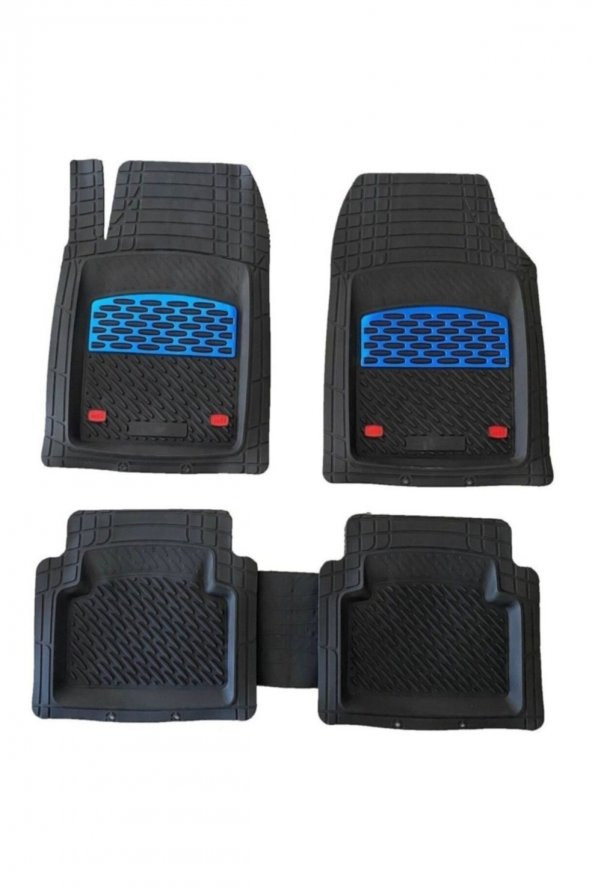 Subaru Forester 2002 2008 Kesilebilir Uyumlu Universal Paspas Derin Havuzlu Krom Mavi