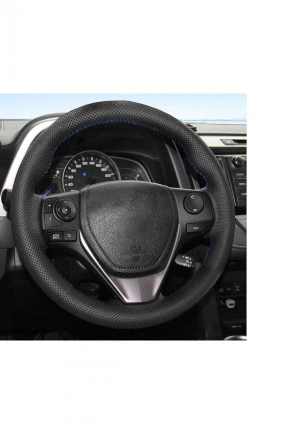 Renault Megane 2 Uyumlu Mavi Dikme Direksiyon Kılıfı - 2