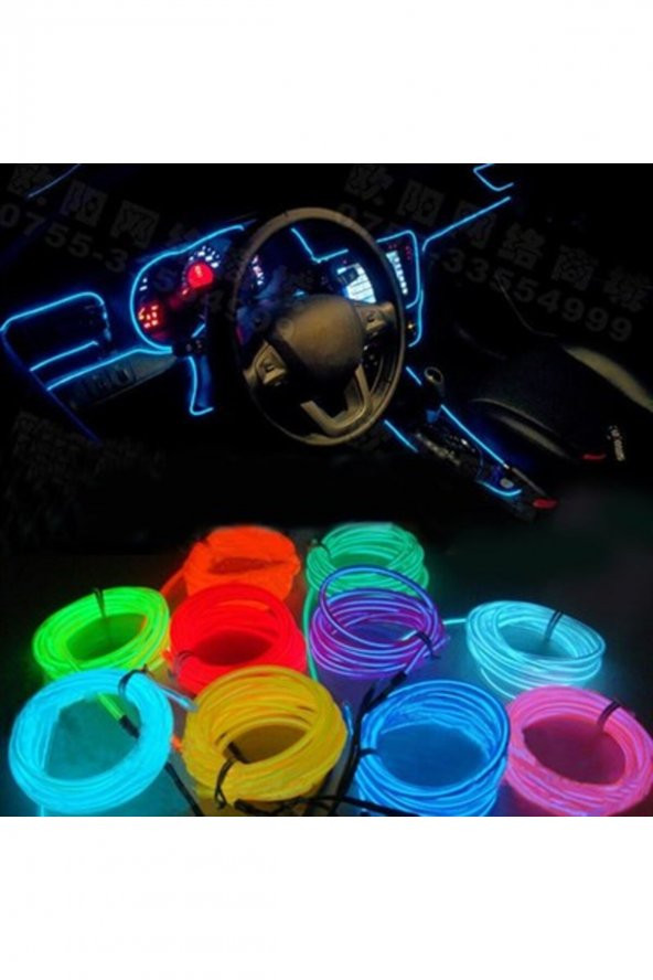 Şerit Turuncu Neon 2mt 12V Kablo Tipi