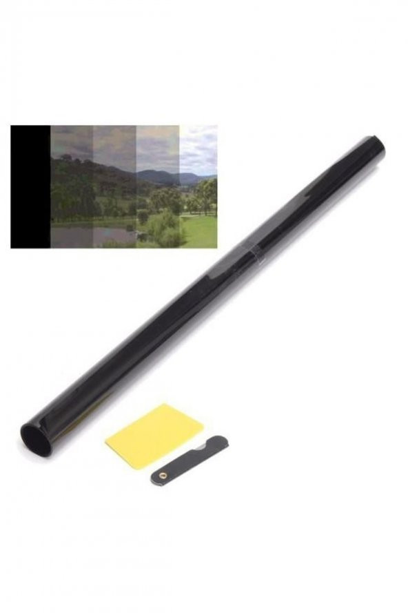 Cam Filmi Kutu Bir Arabalık 50cmx6m Dark Black Yüzde 20 Orta Siyah - 2