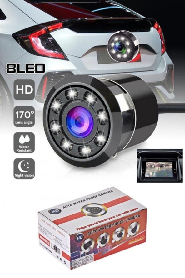 Geri Vites Tampon Kamerası Ledlı Gece Görüşlü