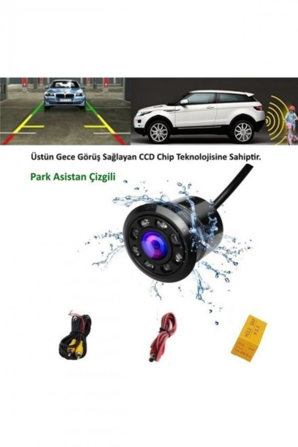 Oto Mini Geri Görüş Kamerası Renkli Gece Görüşlü 18.5 mm - 2