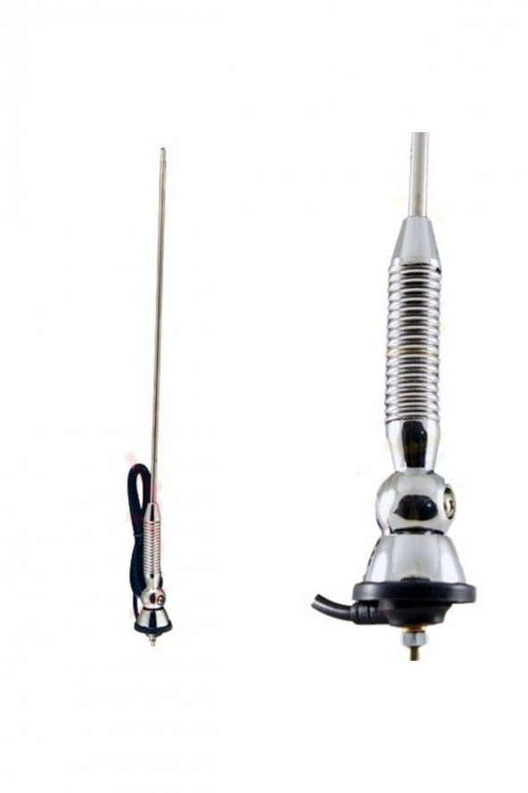 Pmx Üniversal Yaylı Anten Gömme Nikel Krom Çamurluk Anteni Uzayabilen - 2