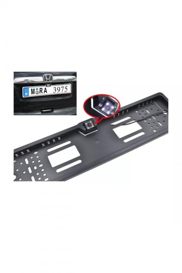 Geri Görüş Kamerası Plakalık Gece Görüş 4 Ledli Klavuz Çizgili 47905 - 4