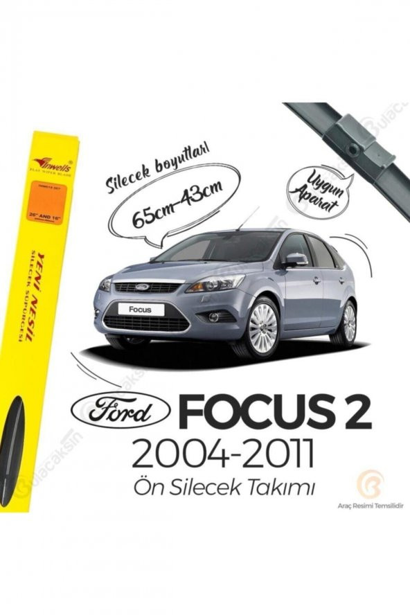 Ford Focus 2 Muz Silecek Takımı (2004-2011) Inwells