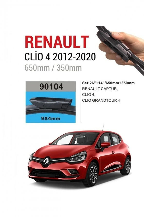 Renault Clio 4 Silecek Araca Özel 2012-2018 Kendi Sileceği Forza Marka