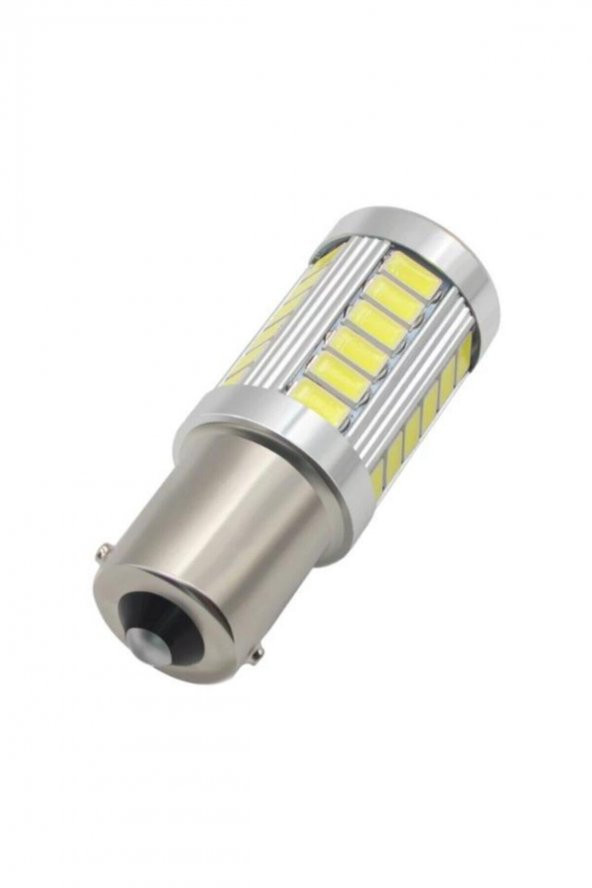 Ba15s 1156 P21w 33 Led Beyaz Mercekli Geri Vites,sinyal,stop Ampulü - 2