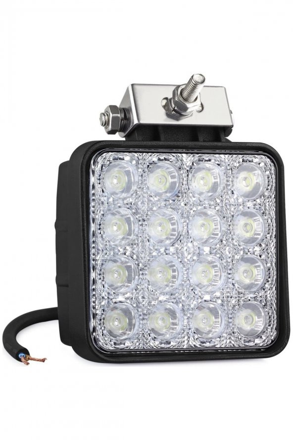 Lwl-s16 Çalışma Lambası 12-24 Volt Kare 16 Ledli 48w Adet - 6