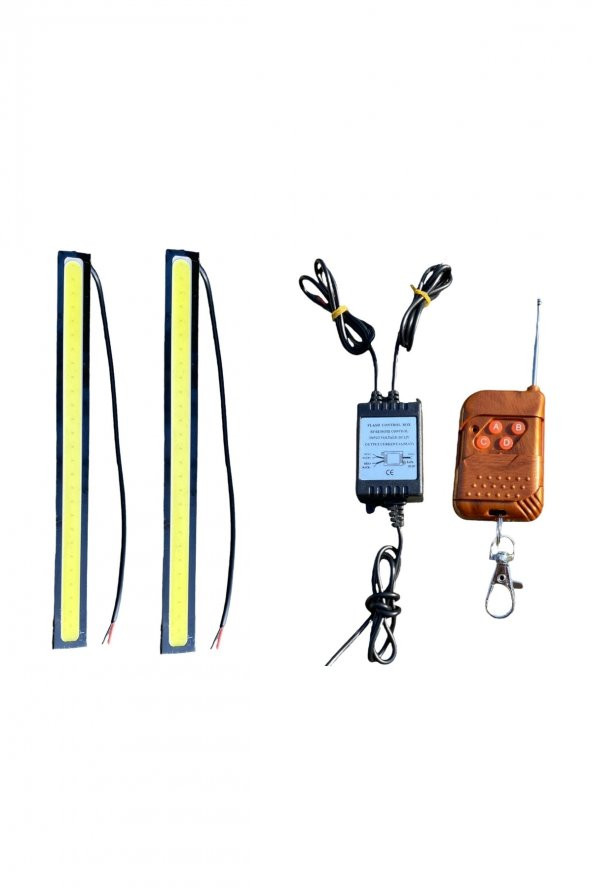 Uzaktan Kumandalı Gündüz Ledi-gündüz Farı-sis Farı 17cm 2 Adet Cob Led